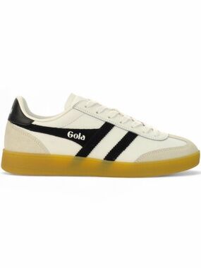 Gola Men's Viper Leather White/Black/Gum Sneakers CMB744WB